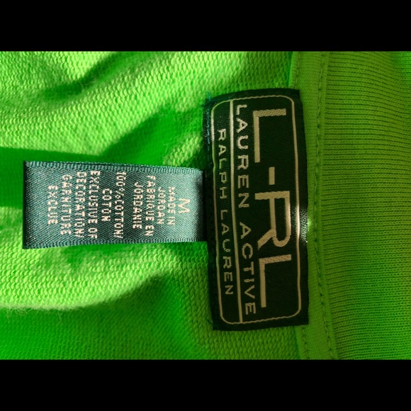 NWOT LRL Lauren Active Ralph Lauren neon trend zip up jacket - Picture 5 of 9